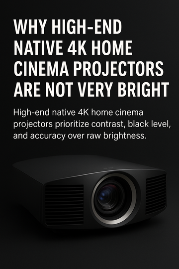 Why High-End Native 4K Home Cinema Projectors Aren’t Extremely Bright