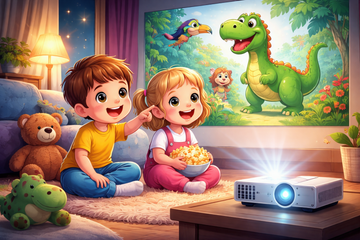 Why Cheap Projectors Are Bad for Kids’ Eyes (Blur, Uneven Brightness & Eye Strain)