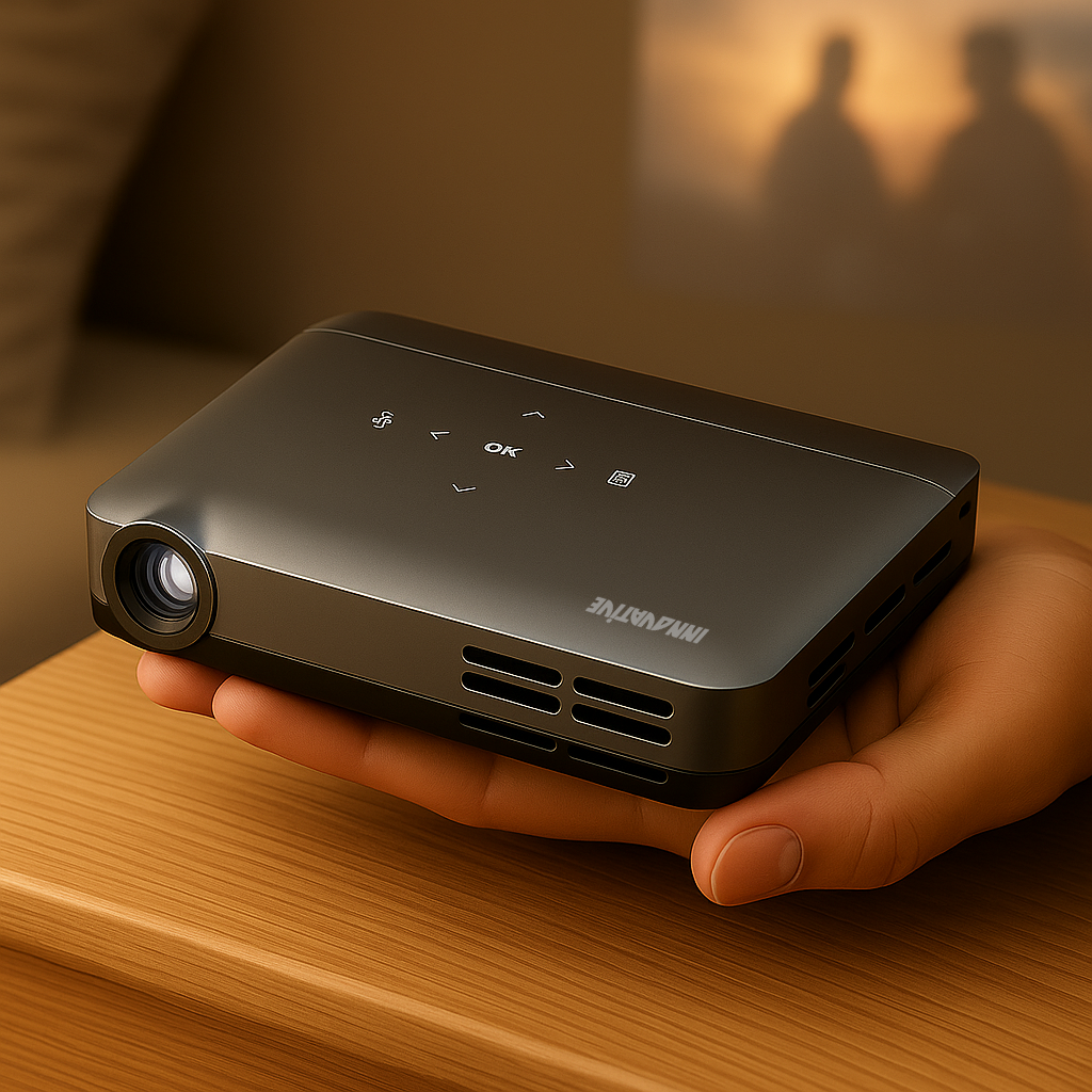 INNOVATIVE DS11 Office - Mini Projector Palm-sized, Inbuilt PowerPoint Viewer & Smart