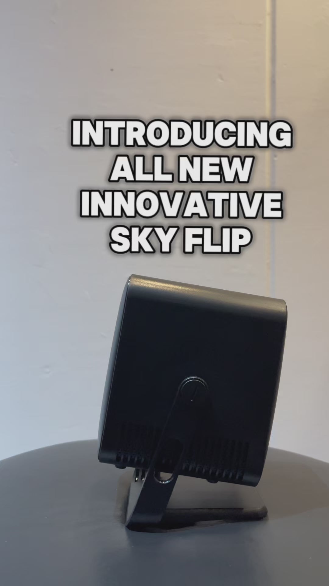 INNOVATIVE SkyFlip Home Cinema Projector with AI Auto Focus and 360” ADV Stand