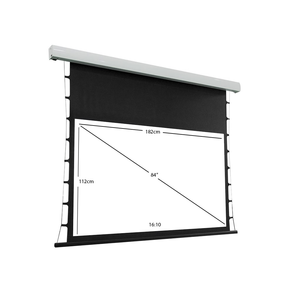 Motorized Electric Tab Tension Projector Screen 84" for Wall Mount
